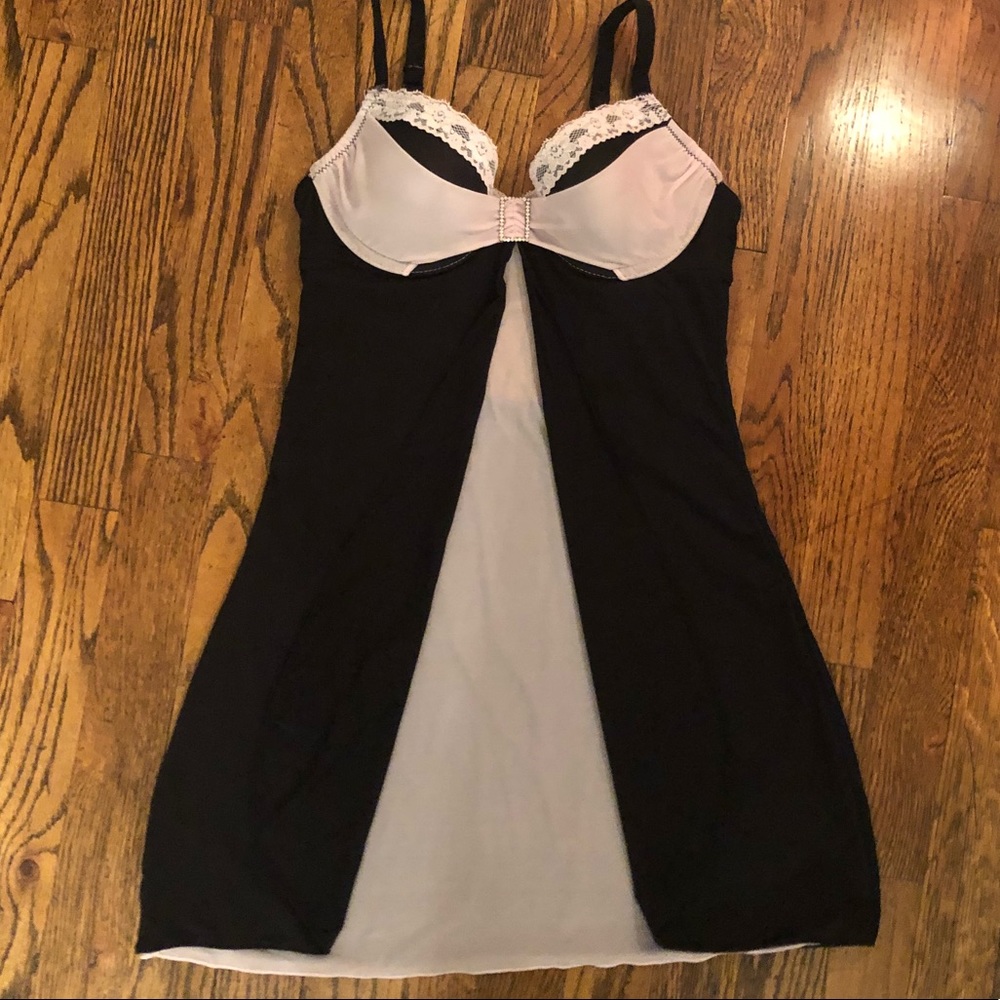 Black & Pink Lingerie Nightie